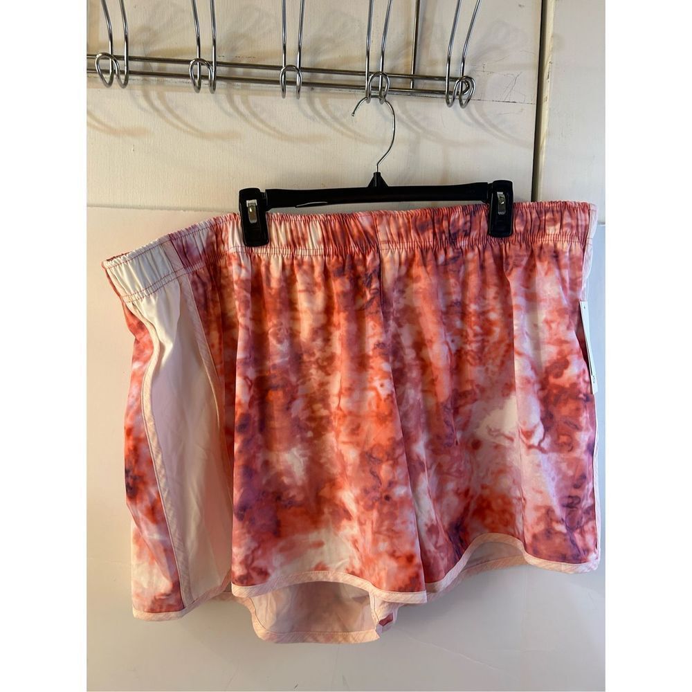 Zelos 4x shorts with briefs pink rn#31164‎ drawstring waist new